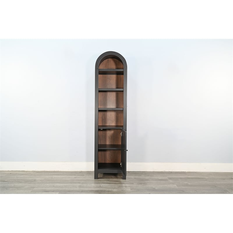 Sunny Designs Arched Black Cabinet Storage