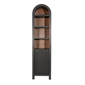 Sunny Designs Arched Black Cabinet Storage