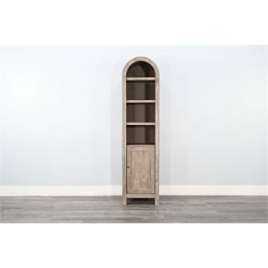 Sunny Designs Arched Grey Cabinet Storage