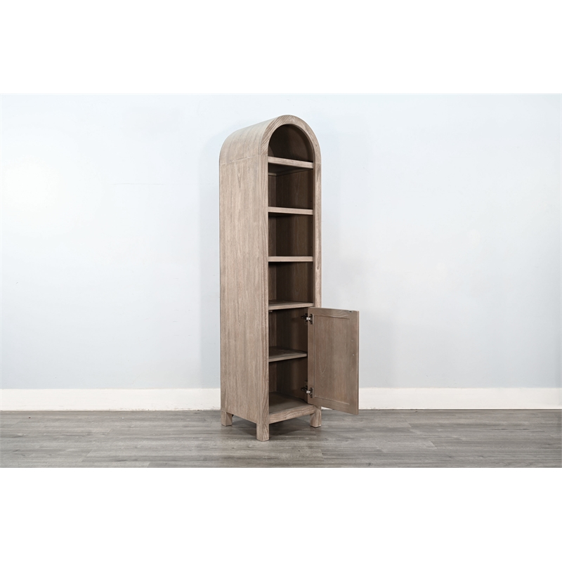 Sunny Designs Arched Grey Cabinet Storage