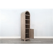 Sunny Designs Arched Grey Cabinet Storage