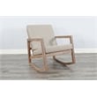Sunny Designs Morgan Fabric Upholstered Rocking Chair in Gray