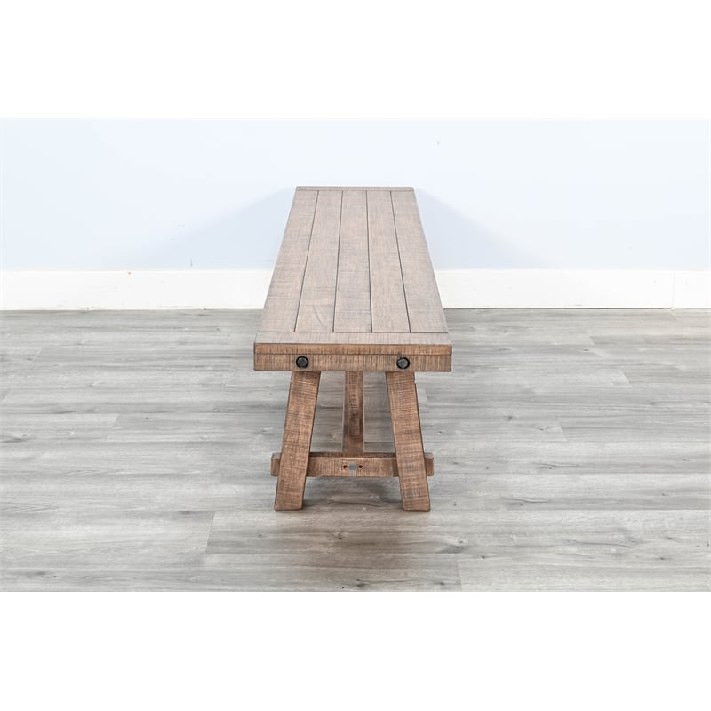 Sunny Designs Wood Farmhouse Natural Dining Bench