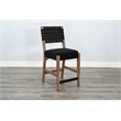 Sunny Designs Woven Back Black Counter Stool (Set of 2)