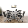 Sunny Designs 5-Piece Reversible Game and Dining Poker Table Set