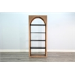 Sunny Designs Tall Arched Wood Bookshelf with Open Shelving