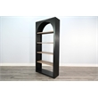 Sunny Designs Tall Arched Wood Bookshelf with Open Shelving