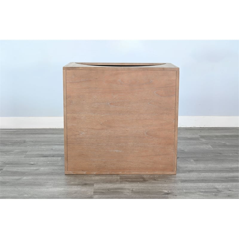 Sunny Designs Modern Wood Coffee Table with Arched Open Shelf Design