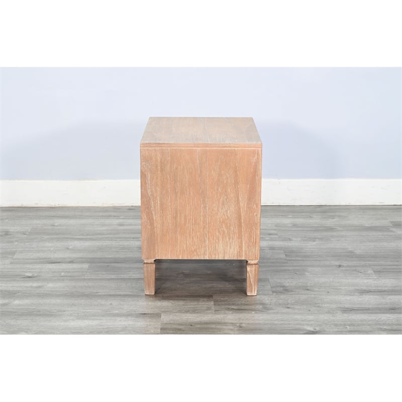 Sunny Designs Mid-Century Modern Cane Nightstand
