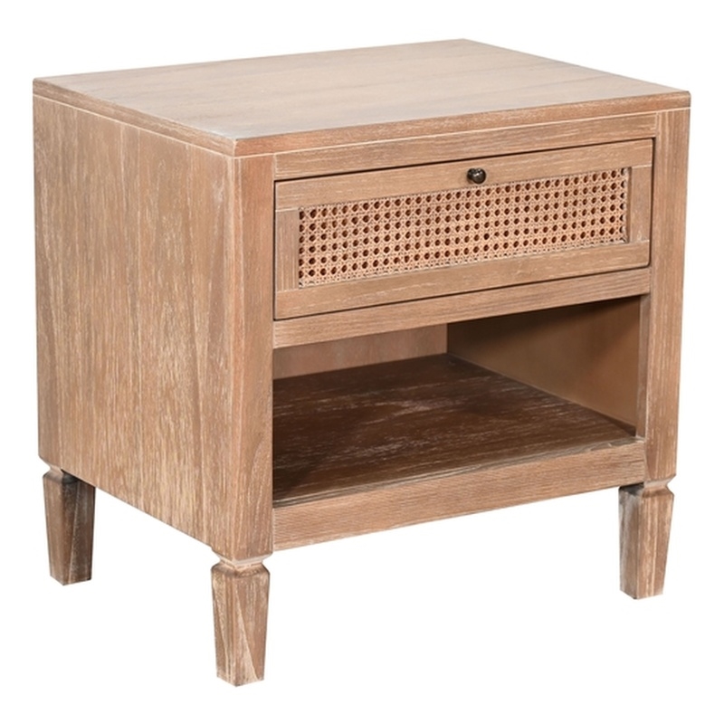 Sunny Designs Mid-Century Modern Cane Nightstand