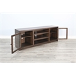 Sunny Designs 72-Inch Transitional TV Stand with Glass Cabinet Doors