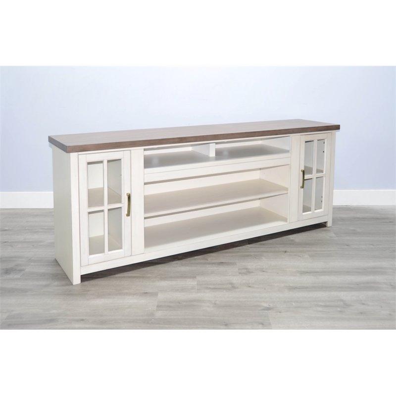 Sunny Designs 76-Inch Modern Farmhouse TV Stand