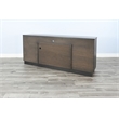 Sunny Designs Industrial Modern TV Stand with Reclaimed Wood Doors Media Cabinet