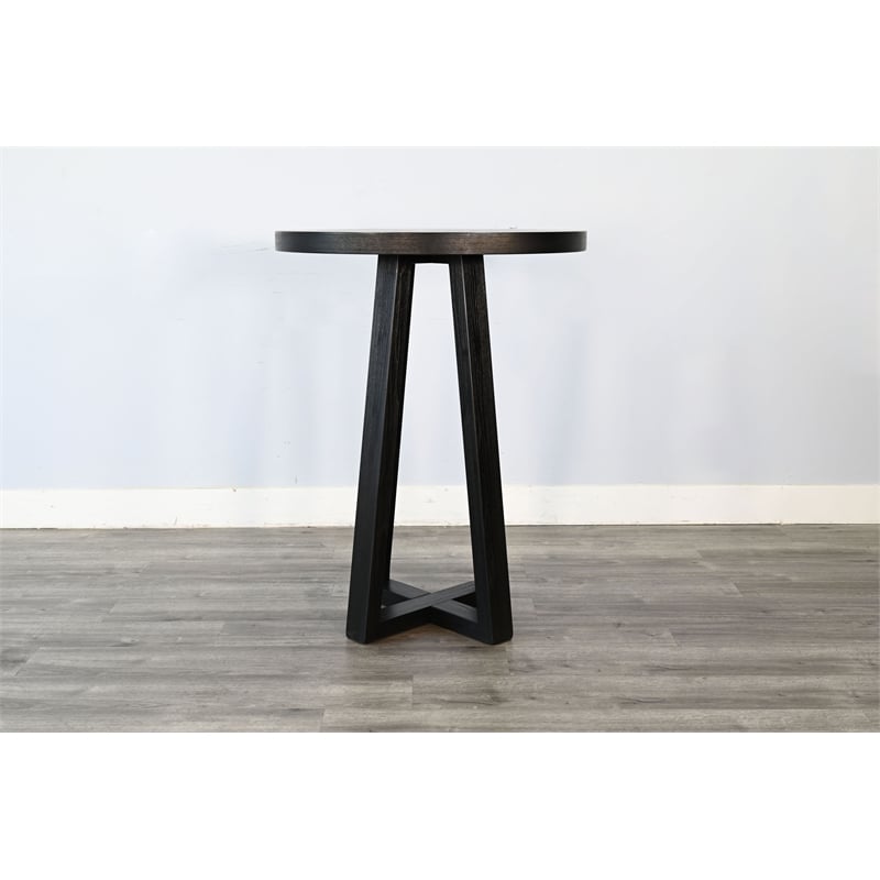Sunny Designs Mia Round Black Bar Table