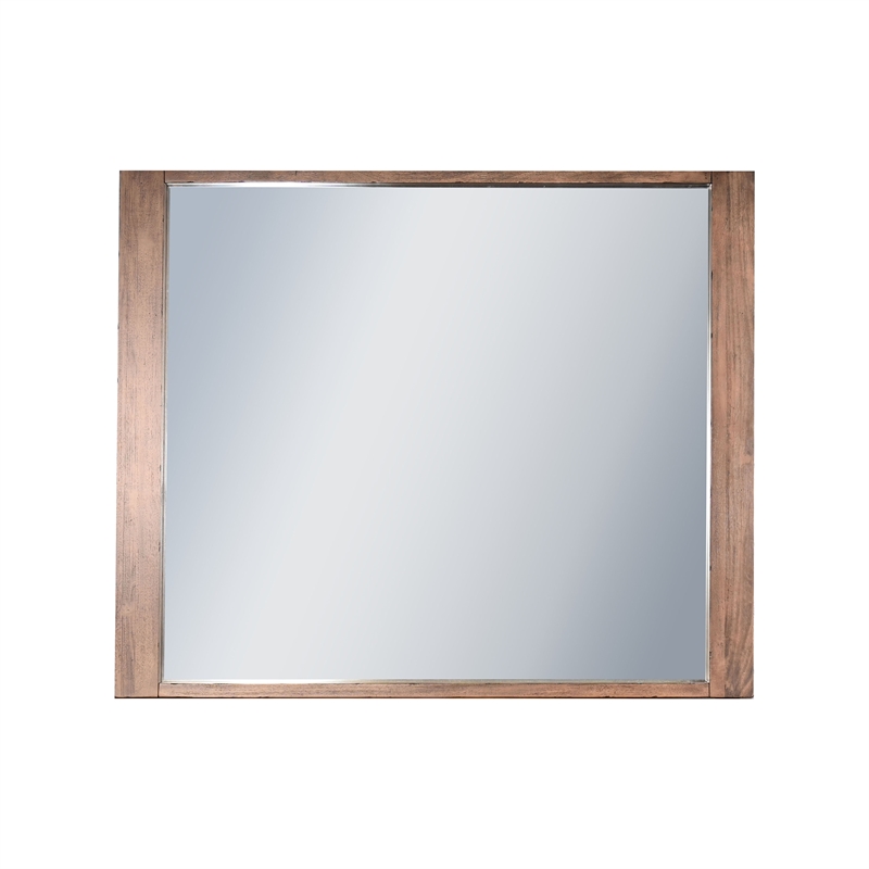 Sunny Designs Solid Wood Frame Bedroom Mirror in Buckskin