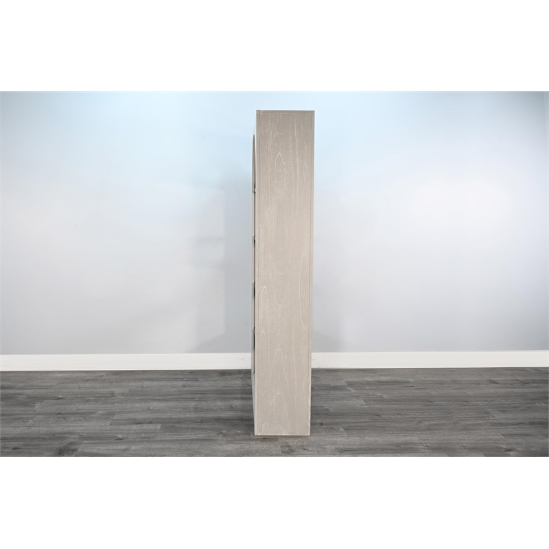 Sunny Designs Tall Arched Wood Bookshelf with Open Shelving