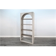 Sunny Designs Tall Arched Wood Bookshelf with Open Shelving