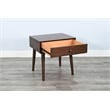 Sunny Designs Mid-Century Modern Walnut Nightstand