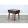 Sunny Designs Mid-Century Modern Walnut Nightstand