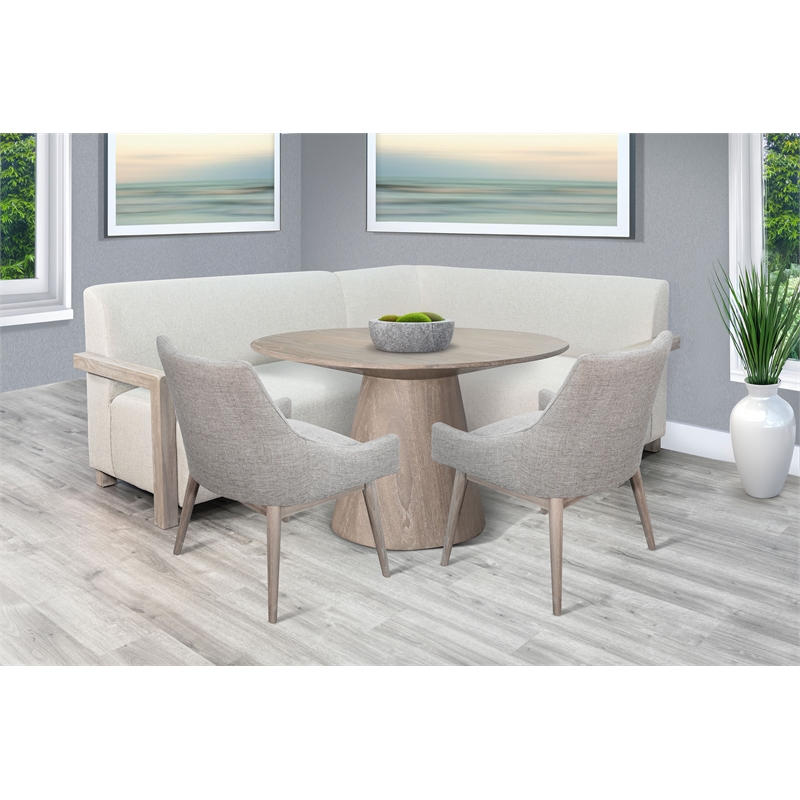 Sunny Designs 4-Piece Upholstered Dining Set with Round Table
