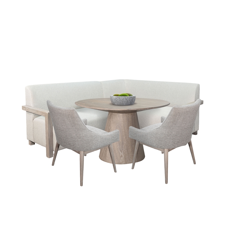 Sunny Designs 4-Piece Upholstered Dining Set with Round Table