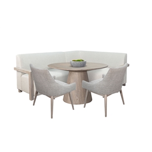 Sunny Designs 4-Piece Upholstered Dining Set with Round Table
