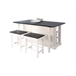 Sunny Designs Carriage House Kitchen Island Set with 13