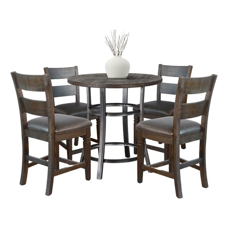 Sunny Designs Solid Wood 5-Piece Counter Height Dining Set