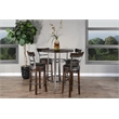 Sunny Designs Solid Wood/Metal Frame 5-Piece Pub Set