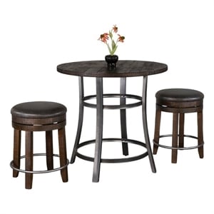 Sunny Designs Solid Wood 3-Piece Counter Height Dining Set