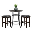 Sunny Designs Solid Wood/Metal Frame 3-Piece Pub Set