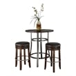 Sunny Designs Solid Wood/Metal Frame 3-Piece Pub Set