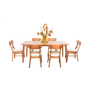 Sunny Designs Mid-century Wood Dining Set