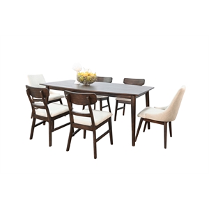 Sunny Designs Mid-century Wood Dining Set