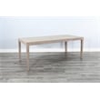 Sunny Designs Modern Blair 7-Piece Dining Set in Frost Gray/Wheat