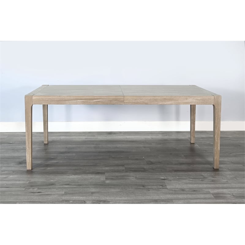 Sunny Designs Modern Blair 7-Piece Dining Set in Frost Gray/Wheat