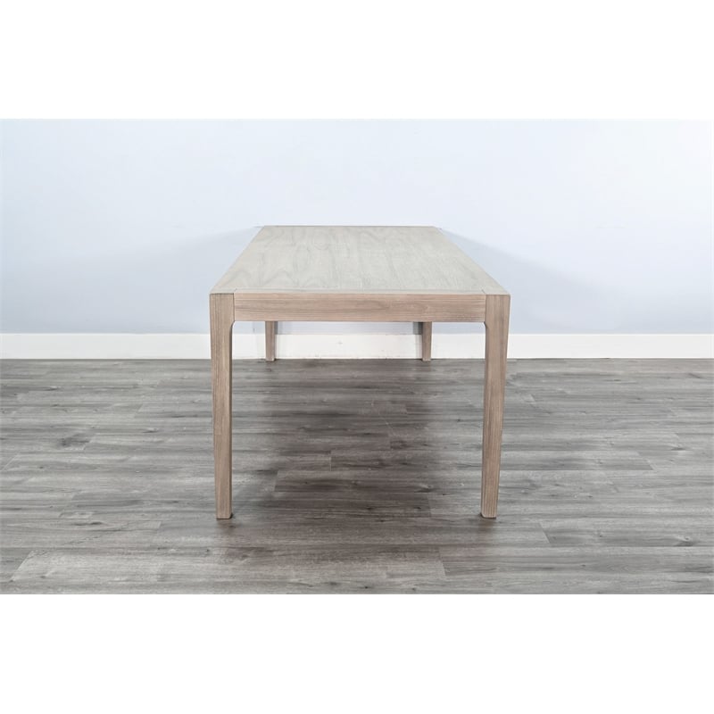 Sunny Designs Modern Blair 7-Piece Dining Set in Frost Gray/Wheat