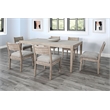 Sunny Designs Modern Blair Dining Set in Wire-Brushed Finish