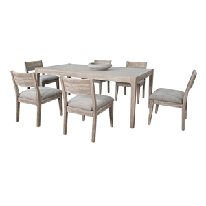 Sunny Designs Modern Blair Dining Set in Wire-Brushed Finish