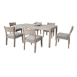 Sunny Designs Modern Blair Dining Set in Wire-Brushed Finish