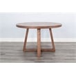 Sunny Designs Mia 5-Piece Round Solid Wood Dining Set in Cinder Finish