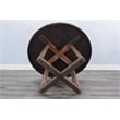 Sunny Designs Mia 5-Piece Round Solid Wood Dining Set in Cinder Finish