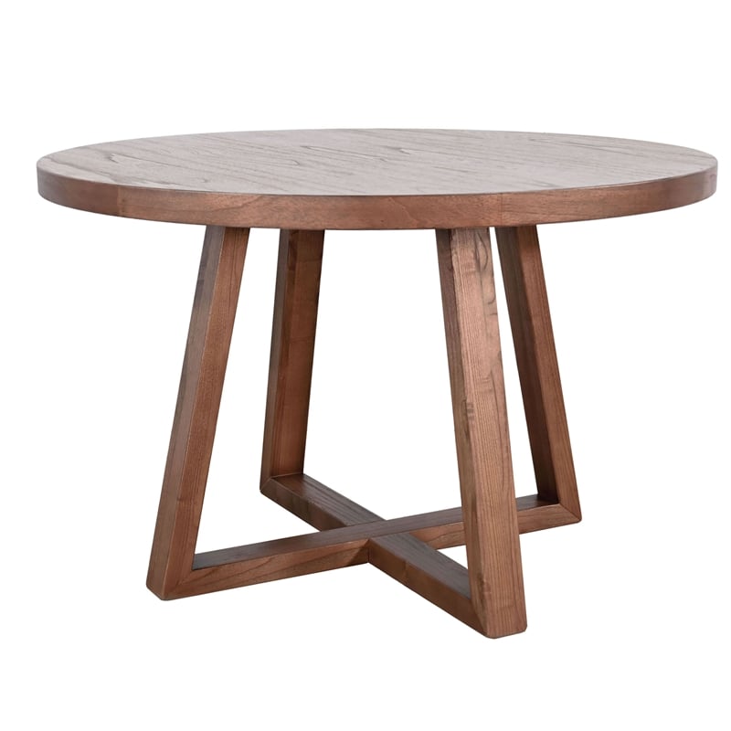 Sunny Designs Mia 5-Piece Round Solid Wood Dining Set in Cinder Finish