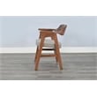 Sunny Designs Mia 5-Piece Round Solid Wood Dining Set in Cinder Finish