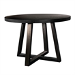 Sunny Designs Mia 5-Piece Round Wood Dining Set in Umbra Black