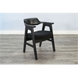 Sunny Designs Mia 5-Piece Round Wood Dining Set in Umbra Black