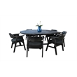 Sunny Designs Mia Large Round Dining Set