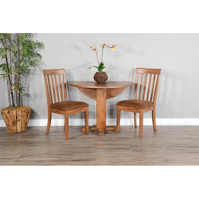 Sunny Designs Drop Leaf Round Dining Set