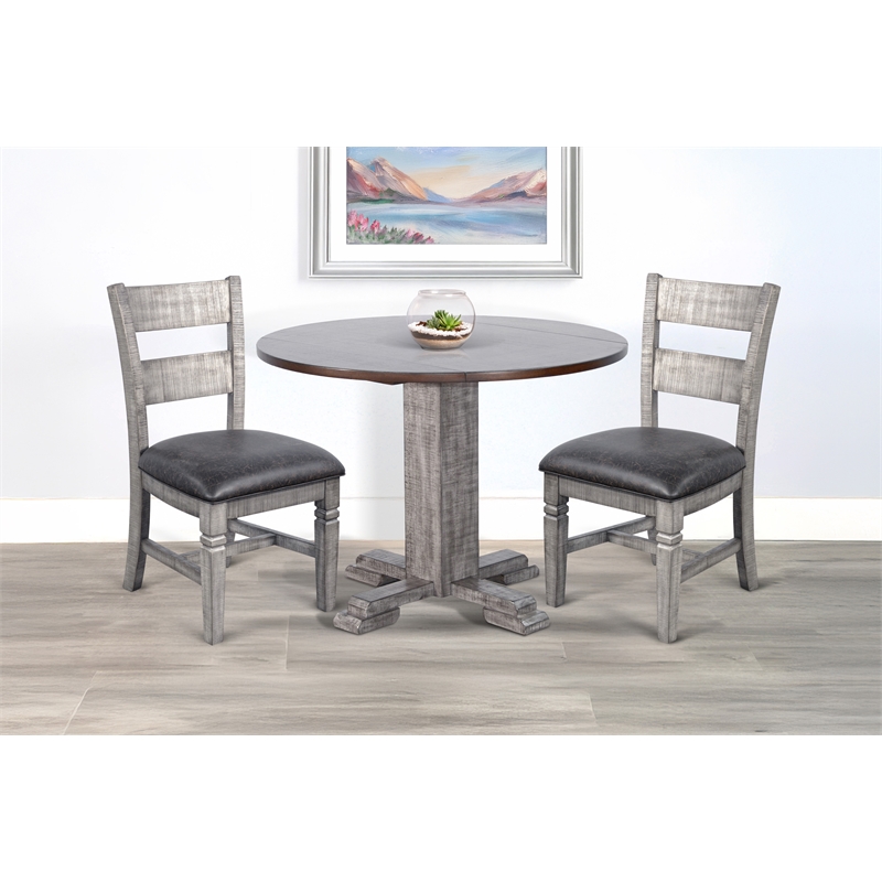 Sunny Designs Drop Leaf Round Dining Set