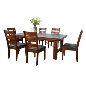 Sunny Designs Extension Wood Dining Table Set